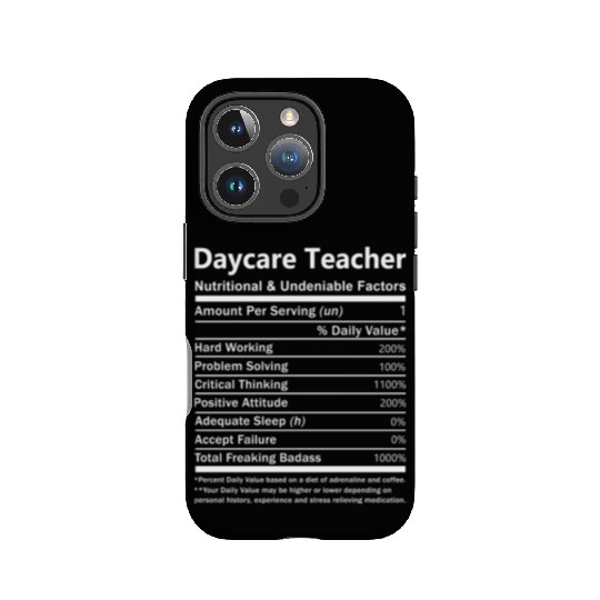 Daycare Teacher IPhone Cases - Nutritional And Undeniab