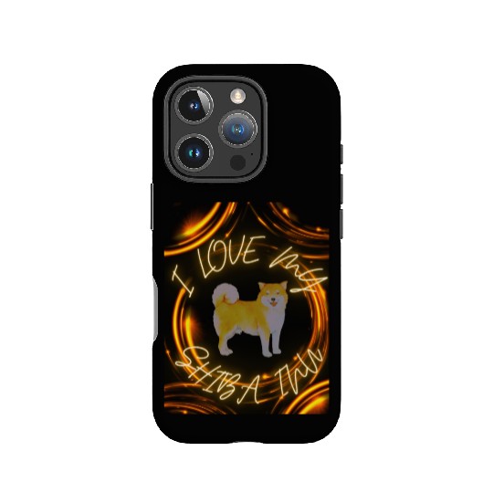 I love my shiba inu IPhone Cases