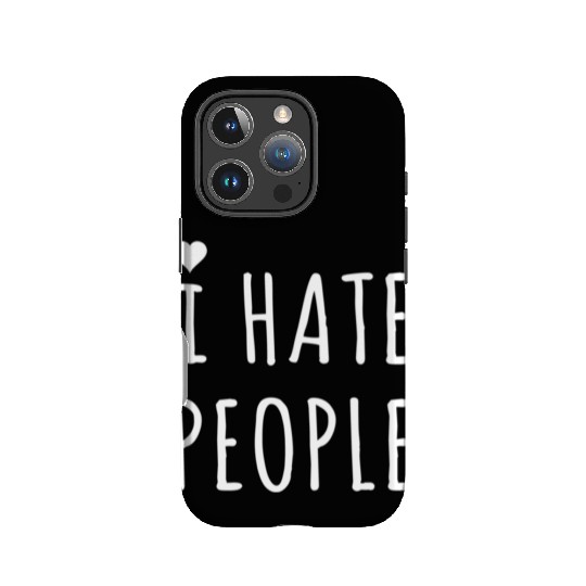I hate people IPhone Cases