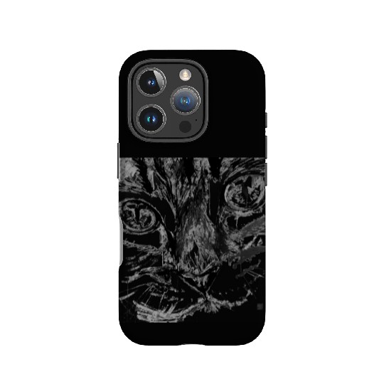 cat face IPhone Cases