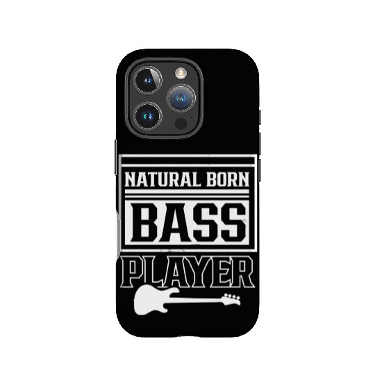 Natural Born Bass Player Guitar Band Musician IPhone Cases
