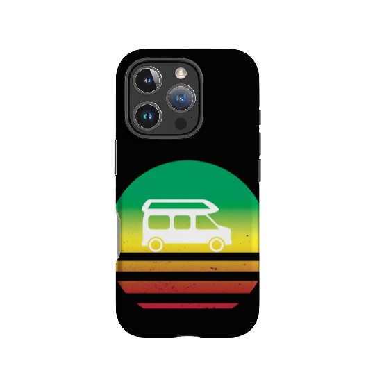 Camper Van Retro Sunset Vintage sun camping IPhone Cases