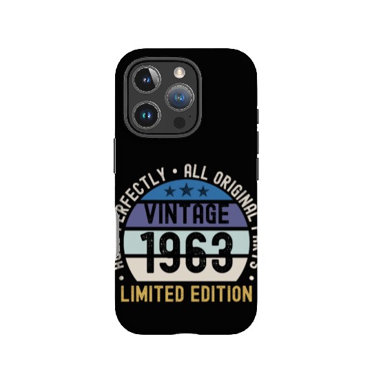60th Birthday Vintage 1963 IPhone Cases
