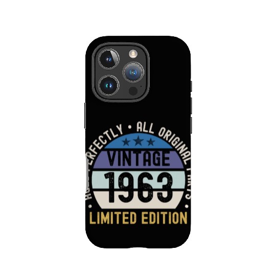 60th Birthday Vintage 1963 IPhone Cases