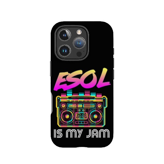 Back to School Retro ESOL is My Jam 80s Teacher Bo IPhone Cases
