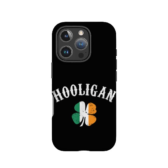 Hooligan St Patricks Day Irish Shamrock Flag IPhone Cases