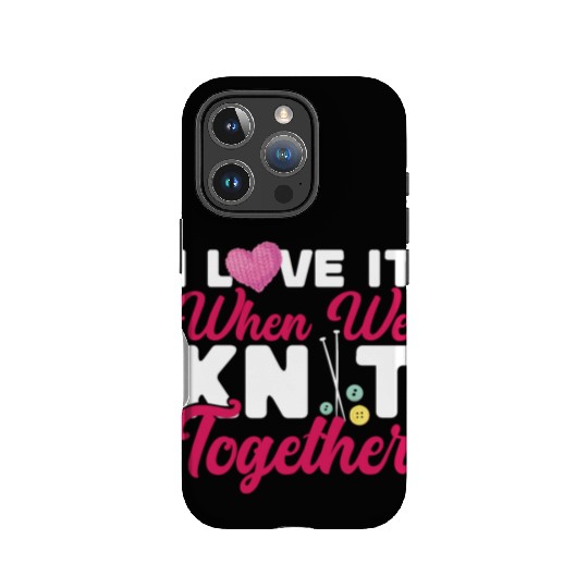 Knitting Knitter Friends Besties IPhone Cases