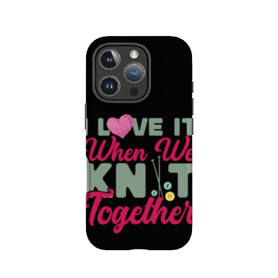 Knitting Knitter Friends Besties IPhone Cases