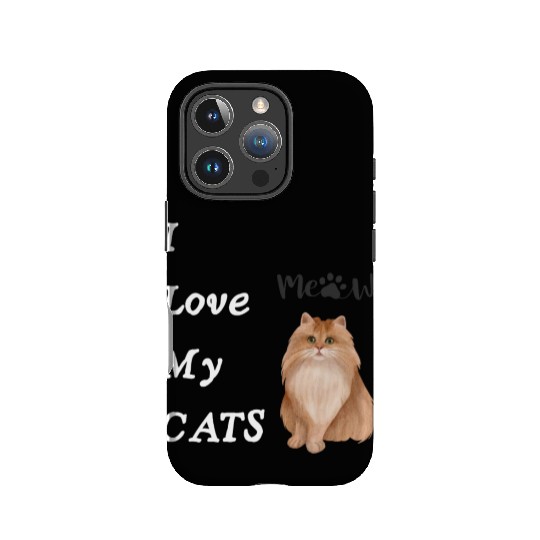 I love my cats - Meow IPhone Cases