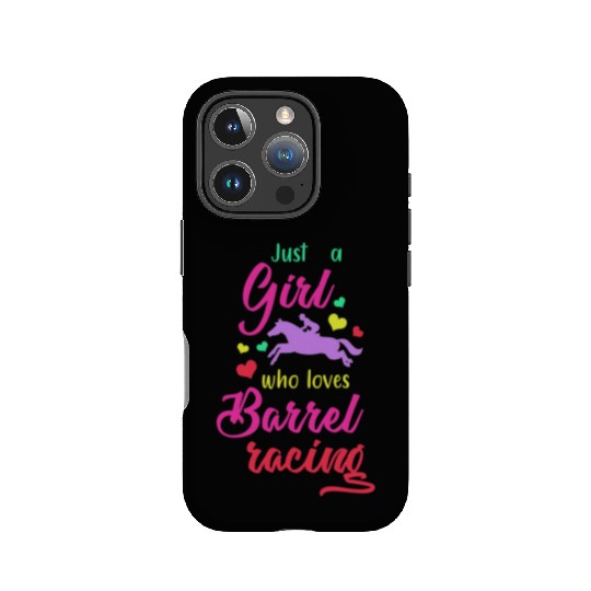 Girl Horse Barrel Racing IPhone Cases