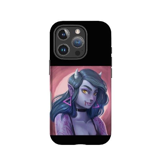Alpha Female illustration as vampire IPhone Cases