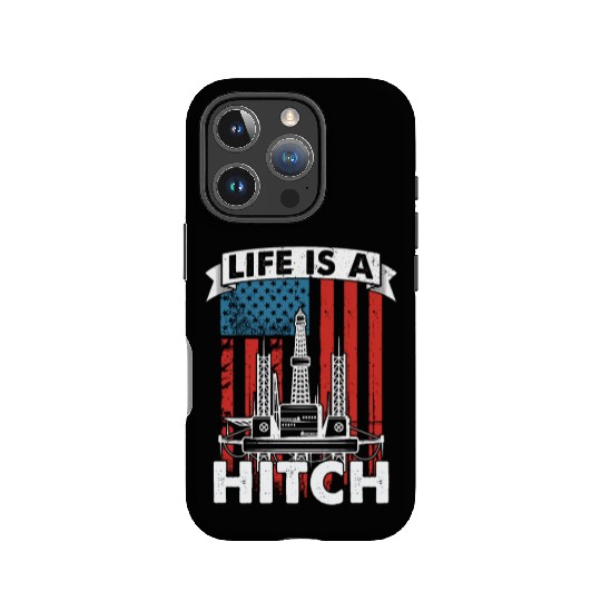 Oilfield Oil Drilling Us Flag IPhone Cases