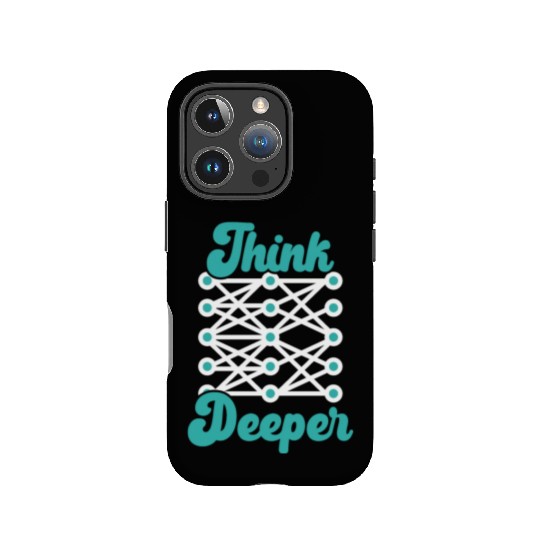 Think Deeper AI Artificial Intelligence Robotics IPhone Cases