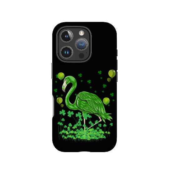 Flamingo Lovers Green Saint Patrick IPhone Cases