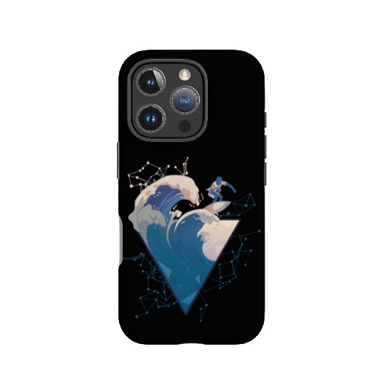 Surfer on the wave IPhone Cases