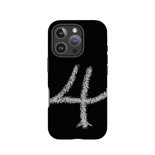 Number 4 - Grey IPhone Cases