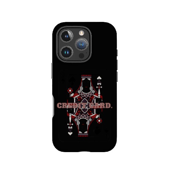 CREDIT CARD Queen of Spades Playing Card IPhone Cases