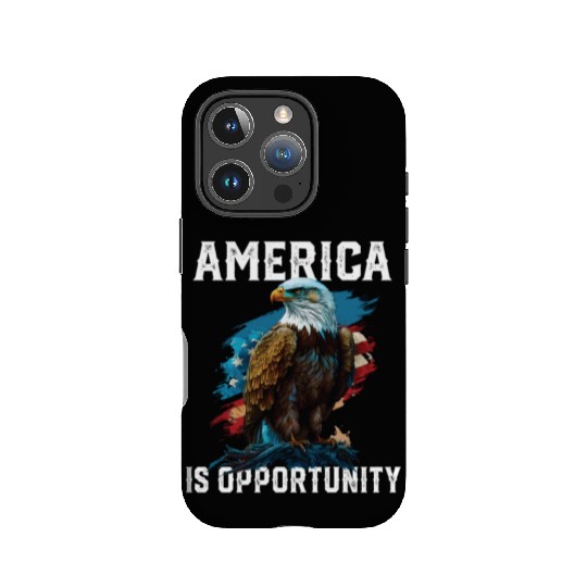 America Is Opportunity American Bald Eagle July 4 IPhone Cases