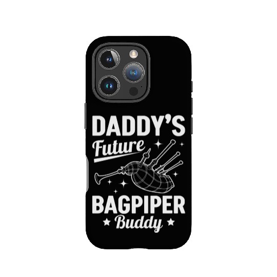 Daddy's Future Bagpiper Buddy - Newborn Bagpiper IPhone Cases