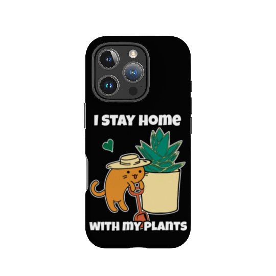 Happy Orange Cat With Shovel and Straw Hat IPhone Cases