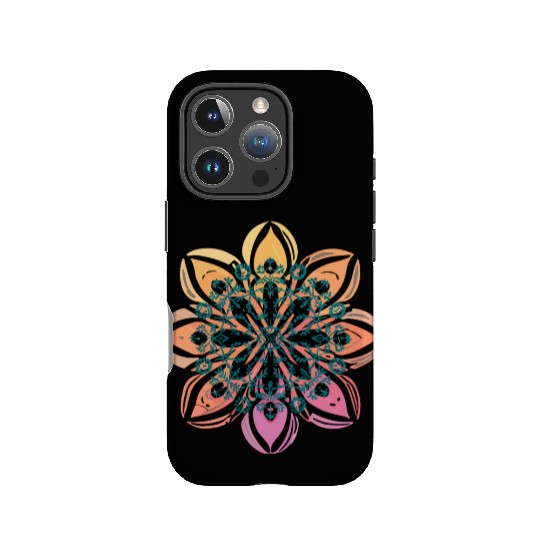 mandala Clamber drawing IPhone Cases