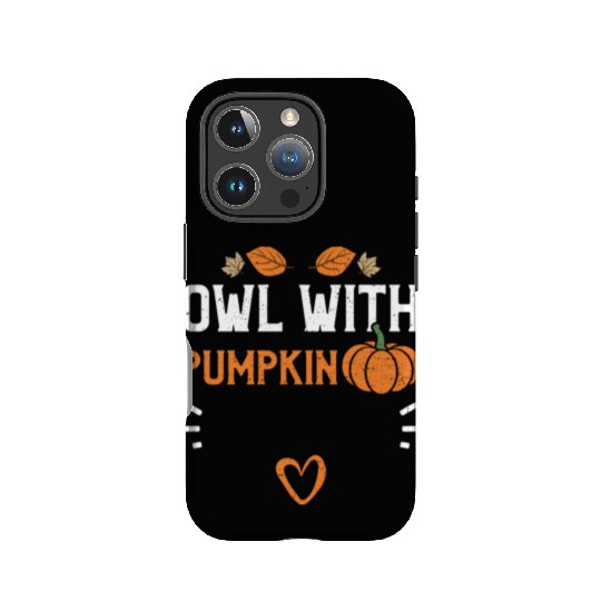 Owl With Pumpkin - Pumpkin IPhone Cases