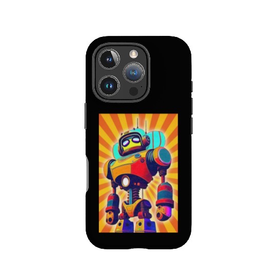 super hero cartoon iron man robot IPhone Cases