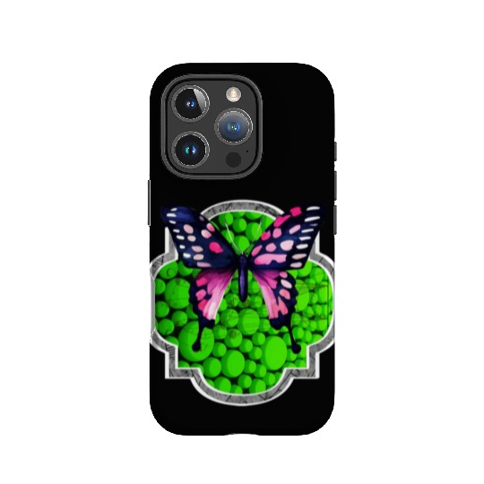 Purple Butterfly, Green Dots, Astrology IPhone Cases