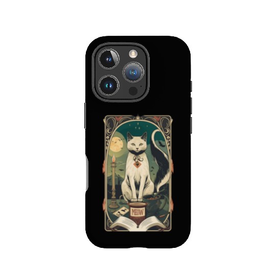 Cat Tarot Card Style IPhone Cases