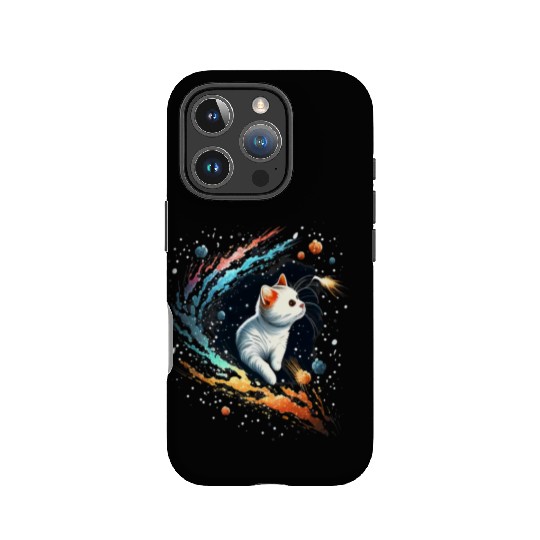 Astronaut Cat or Space Cat on Galaxy Cat Lover IPhone Cases