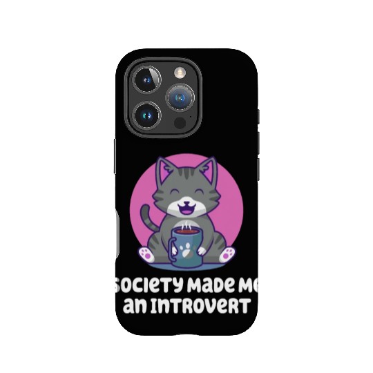 Handcrafted by Society Introvert Sayings Antisocia IPhone Cases