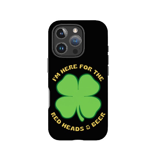 I M HERE FOR THE beers and red heads IPhone Cases