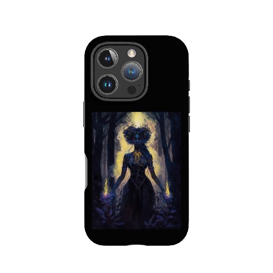 Black Nature Goddess - African American, Woodland IPhone Cases