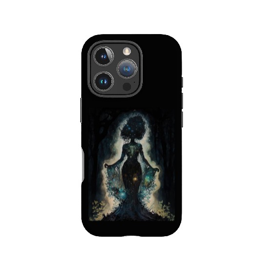 Black Nature Goddess - African American, Woodland IPhone Cases