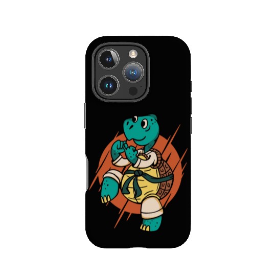 Karate turtle IPhone Cases