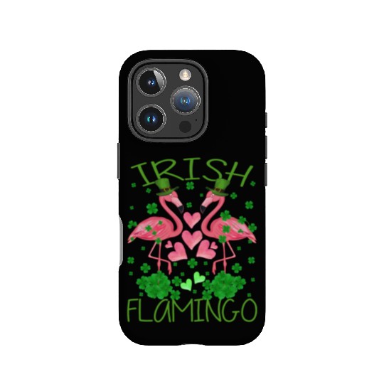 Irish Flamingo St Patrick's Day IPhone Cases