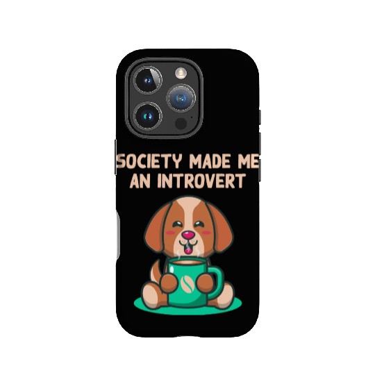 Handcrafted by Society Introvert Sayings Antisocia IPhone Cases