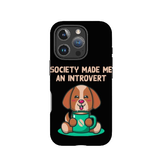Handcrafted by Society Introvert Sayings Antisocia IPhone Cases