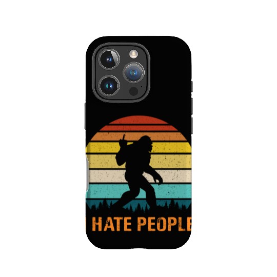 Funny Bigfoot i Hate People IPhone Cases