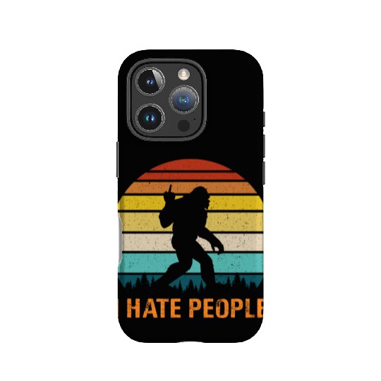 Funny Bigfoot i Hate People IPhone Cases