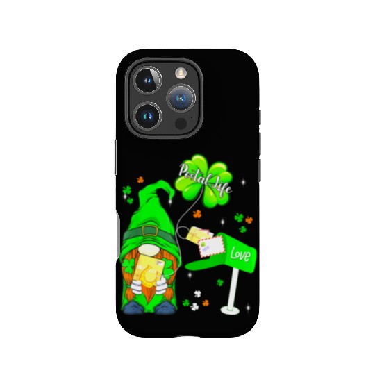 Funny Postal Worker Life Gnome Shamrock St Patrick IPhone Cases