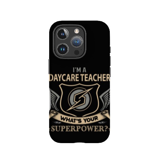 Daycare Teacher IPhone Cases - Superpower Job Gift Item