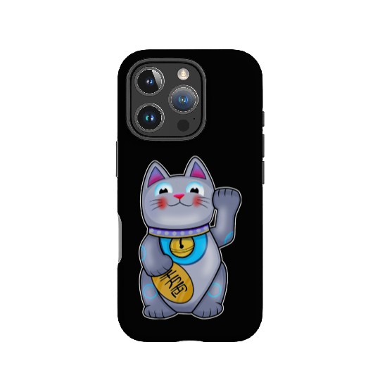 Cute Helpful Maneki Neko Lucky Cat IPhone Cases