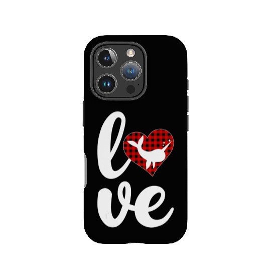 Narwhal Fish Lover Buffalo Plaid Love Narwhal Vale IPhone Cases