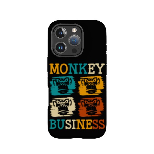 Banana Chimpanzee Colorful Hairy IPhone Cases