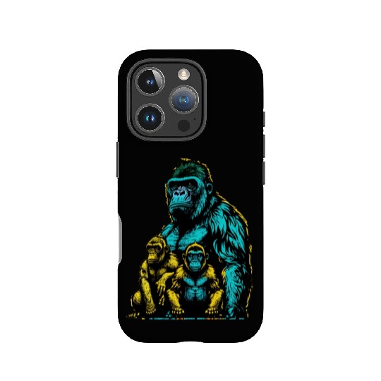 gorilla family IPhone Cases