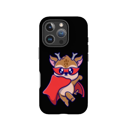 Cute super deer cartoon icon illustration gifts IPhone Cases