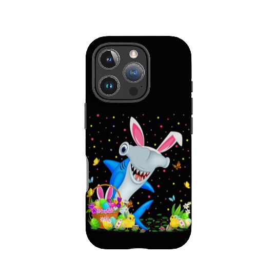 Shark Fish Easter Egg Hunting Hammerhead Shark Eas IPhone Cases