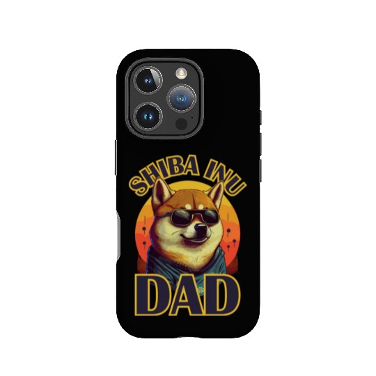 Shiba Inu Dad Retro Dog Lover Funny Cute Pet IPhone Cases