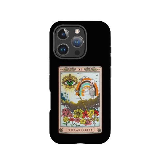 Retro Skeleton Riding Cloud The Audacity Tarot Car IPhone Cases